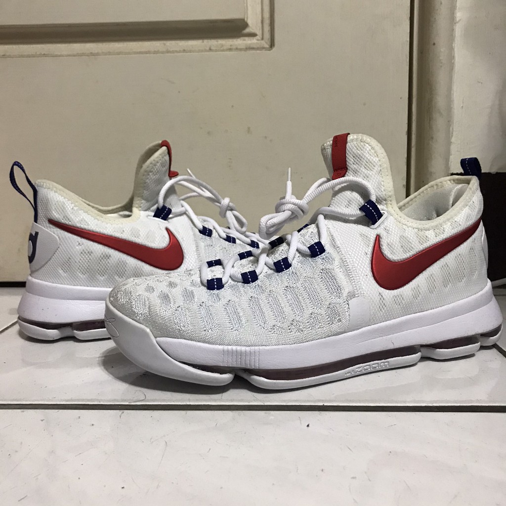 NIKE ZOOM KD 9 EP USA 美國隊 杜蘭特 九代 全腳掌氣墊 白 藍 男