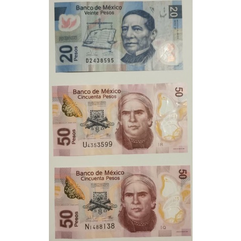 墨西哥幣50或20披索1張