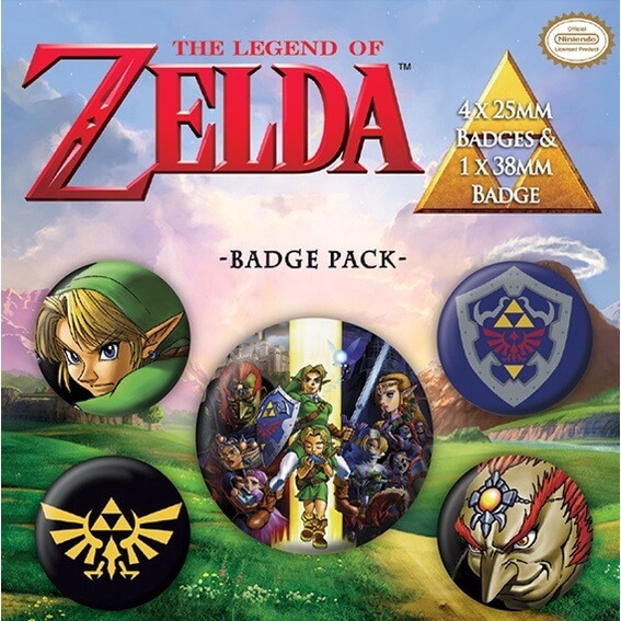 薩爾達傳說 The Legend Of Zelda  進口徽章組