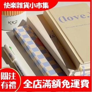 【快樂市集】韓國奶油weeks手賬本 簡約方格筆記本 隨身本 記錄隨記 計劃本