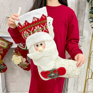 臺灣出貨 大聖誕襪 耶誕節 聖誕節飾品 聖誕襪聖誕節裝飾品禮物聖誕老人襪子聖誕小禮品禮物袋飾品兒童 聖誕節佈置 交換禮物