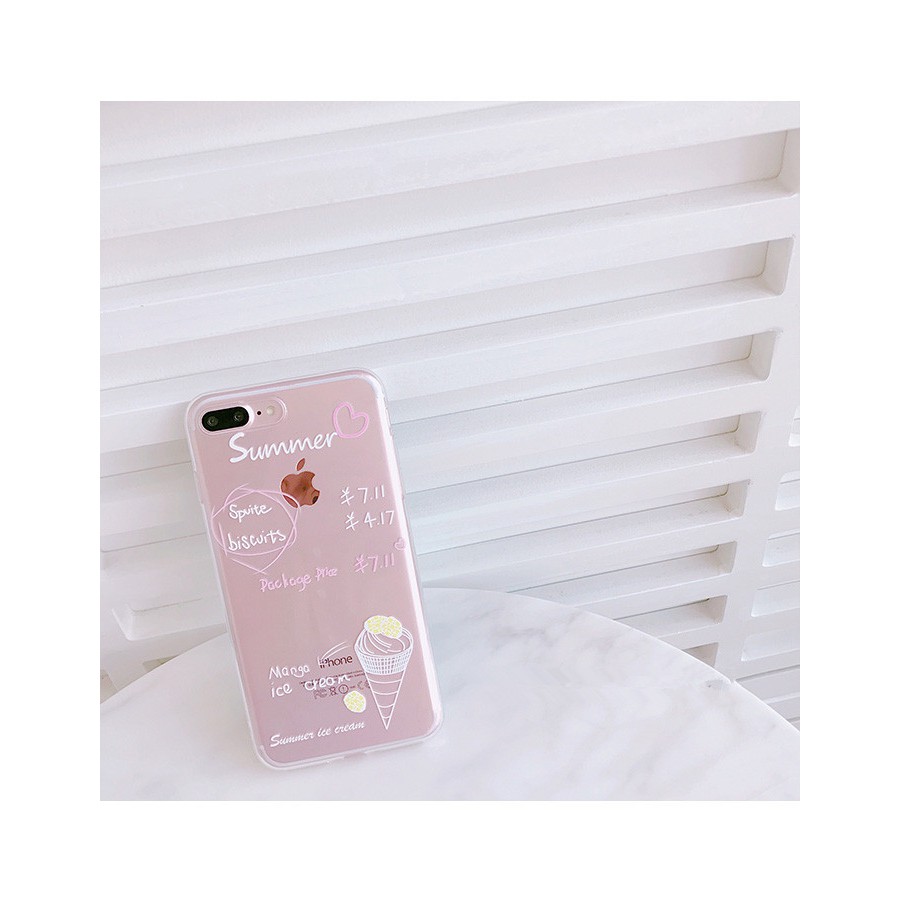 夏日芒果雪糕 summer  iphone6/7/8 plus 透明軟殼