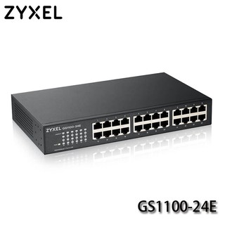 【MR3C】含稅附發票 ZYXEL 合勤 GS1100-24E 24埠 GbE無網管 網路交換器