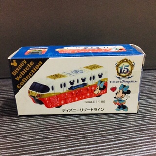 日本迪士尼海洋 15週年紀念 絕版2016年 多美卡迪士尼列車 米妮車廂