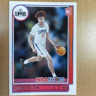 2021-22 Hoops 洛杉磯快艇隊 Jason Preston RC 球員卡