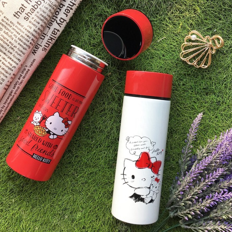 [全新限量現貨] Hello Kitty 陶瓷保溫瓶 (紅色)