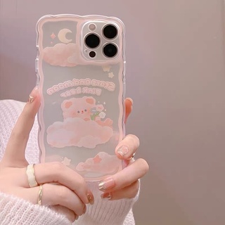 波浪小熊鏡頭保護軟殼 波浪軟殼 小熊軟殼 鏡頭保護軟殼 iphone 7/8/SE 11 i12 i13 Pro Max