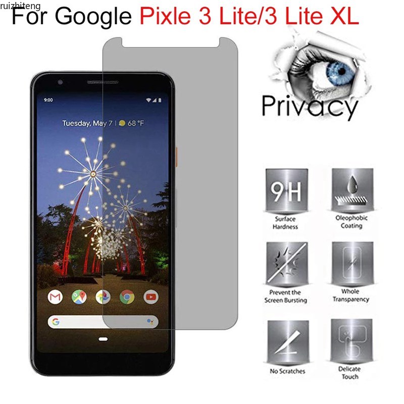 適用於 Google Pixel 3 3A XL 3XL 6A 隱私鋼化玻璃屏幕保護膜