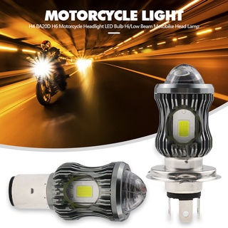 H4 LED 摩托車大燈 H4 BA20D H6 燈泡 Hi Lo beam 雙色 Moto P15D LED 摩托車燈