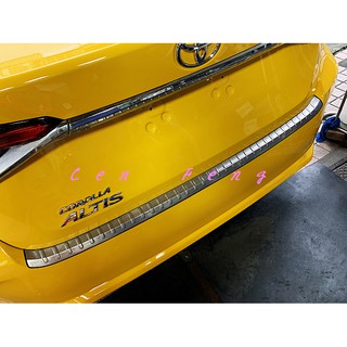 涔峰ＣＦ☆(白金)TOYOTA 19年後 ALTIS 12代 不鏽鋼後護板 行李箱外護板 尾門外門檻 後保防刮飾板 踏板