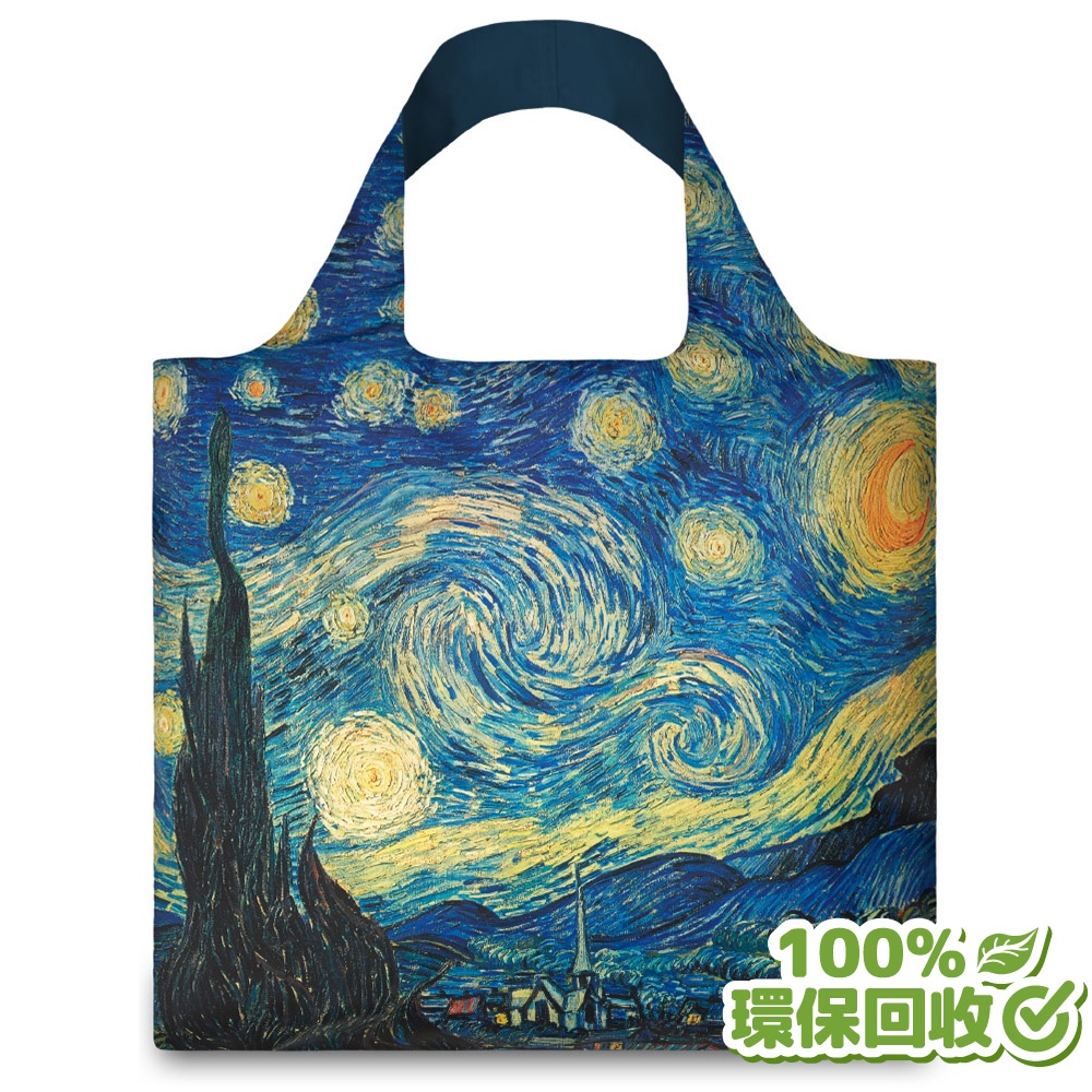 LOQI 春捲包／星空VGSN | LOQI防水購物袋春捲包(無扣帶、無暗袋) | Van Gogh