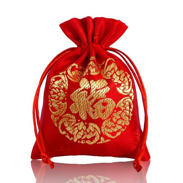 紅色福字束口袋(大、中、小) 抽繩喜糖袋 飾品袋 福字布袋 婚禮糖果禮品包裝袋 錦囊袋 客製化禮品專家