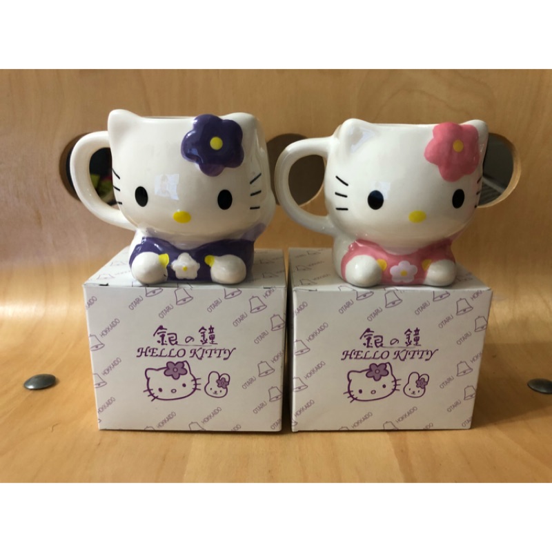 銀之鐘 日本購入 北海道 三麗鷗 Sanrio 凱蒂貓 kitty 馬克杯 陶瓷杯 水杯 茶杯 杯子