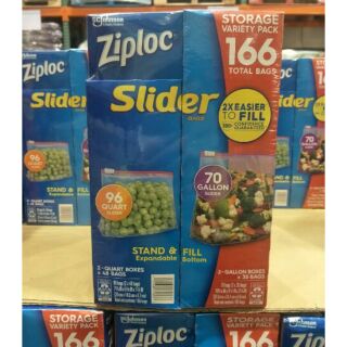 #281 Ziploc 拉鍊式保鮮夾鏈袋 #1183857 好市多代購 拉鍊式 保鮮夾鏈袋 保鮮袋 密保諾 袋 保鮮