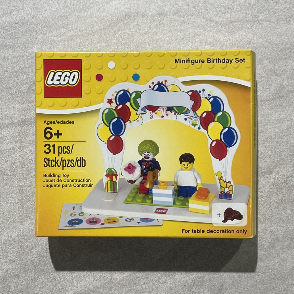 [小樂]蝦皮代開發票 LEGO 樂高 850791 Minifigure Birthday 生日 生日快樂 生日禮物