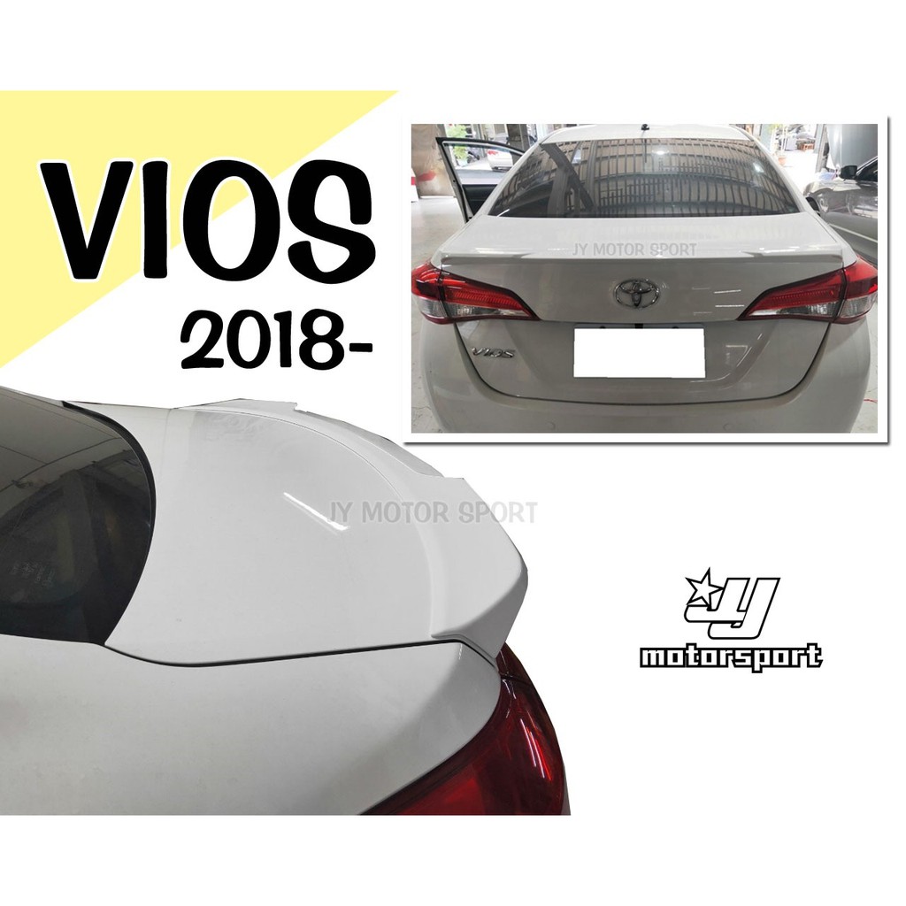 小傑車燈精品--全新 TOYOTA VIOS 2018 2019 18 19 年 V版 尾翼 鴨尾 擾流板 含烤漆