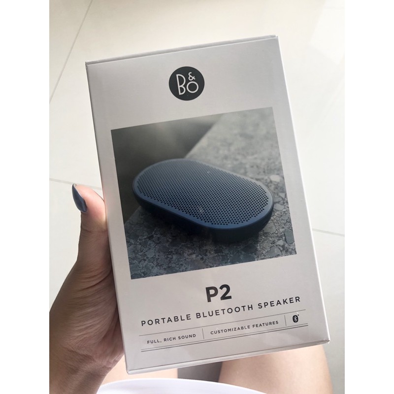 B&amp;O PLAY BeoPlay P2 藍牙喇叭 藍芽喇叭 全新現貨，外膜未拆(寶藍色，下單立馬出貨）