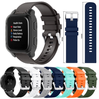 20 毫米矽膠錶帶適用於 Garmin Venu/Venu SQ/SQ Music/GarminMove 3 / Lux