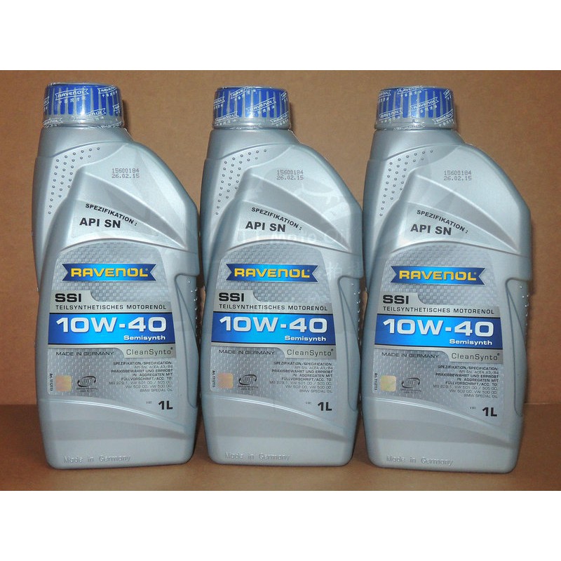 《TT油品》Ravenol 漢諾威 SSI 10W40 合成機油 公司貨 10W-40 通勤 代步 台灣特別適用 高CP