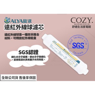 │COZY│ALYA 歐漾淨水遠紅外線球濾芯 小分子水 濾心 臺灣製造 快接式 淨水器用(AIC-10FI-EZ)