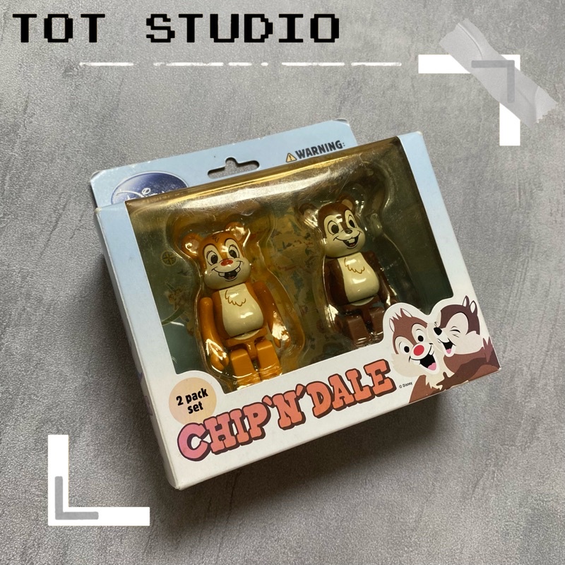 ‹ TOT.Studio › 庫柏力克熊 Be@rbrick 100%絕版 迪士尼 奇奇蒂蒂 盒裝