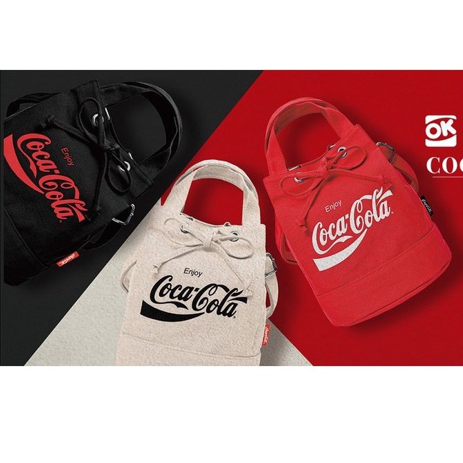 可口可樂 Coca Cola水桶包 側背包 手提肩背兩用包 全新 全台限量聯名款