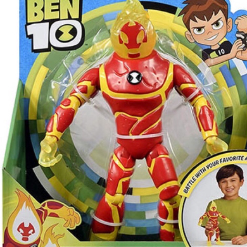 「現貨」BEN10超豪華11吋公仔-火焰人