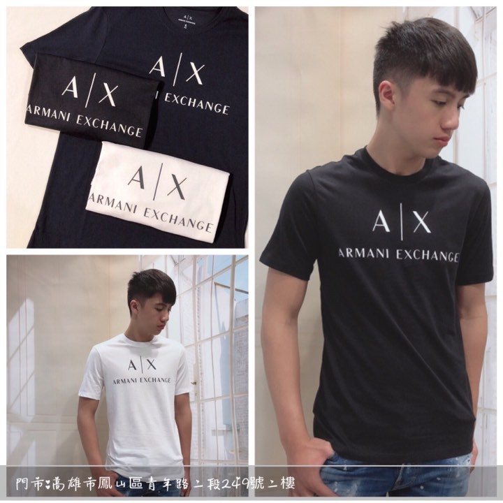 「麋鹿之旅 高雄 現貨」Armani Exchange AX 經典款LOGO短袖T恤