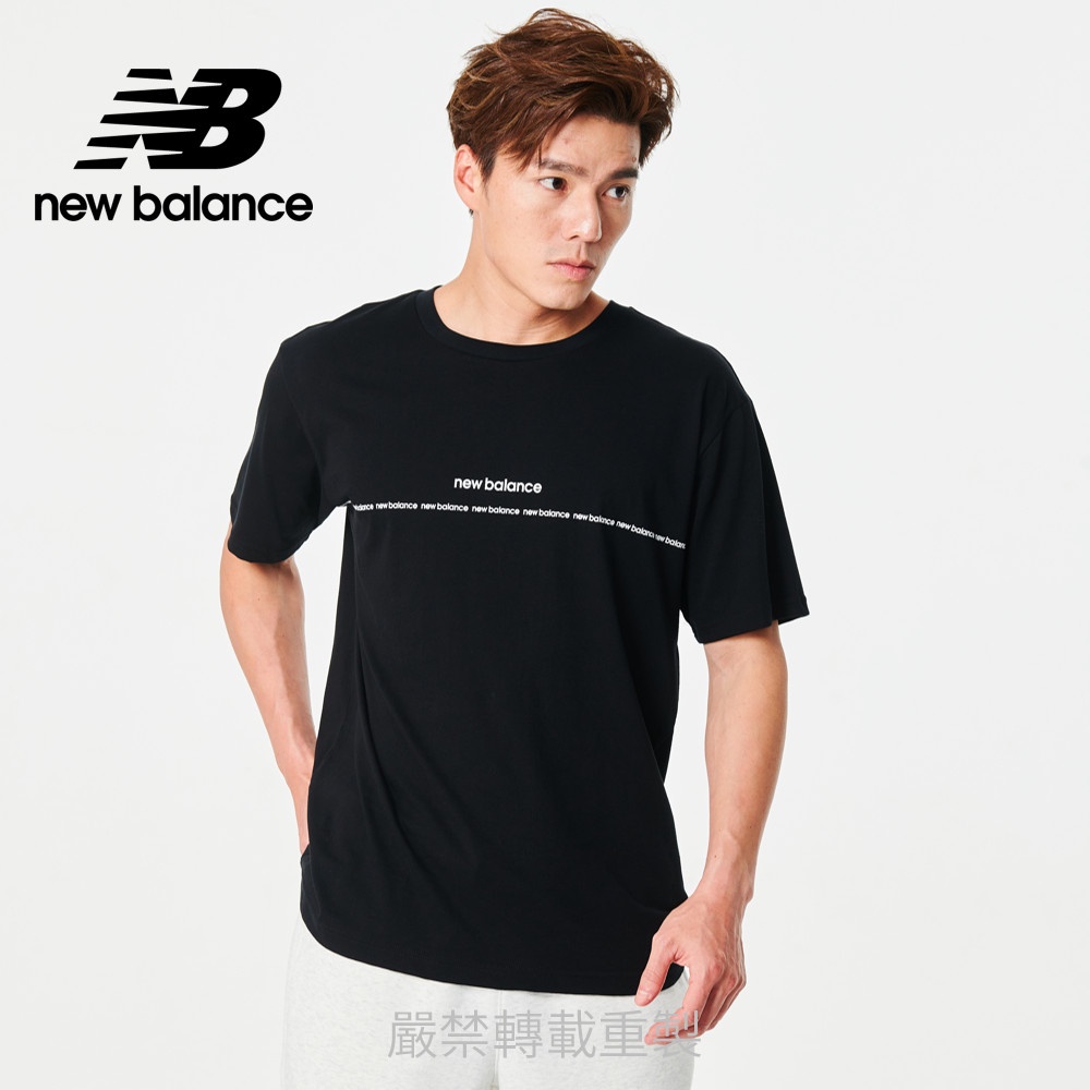 【New Balance】 NB 短袖上衣_男性_黑色_AMT23517BK