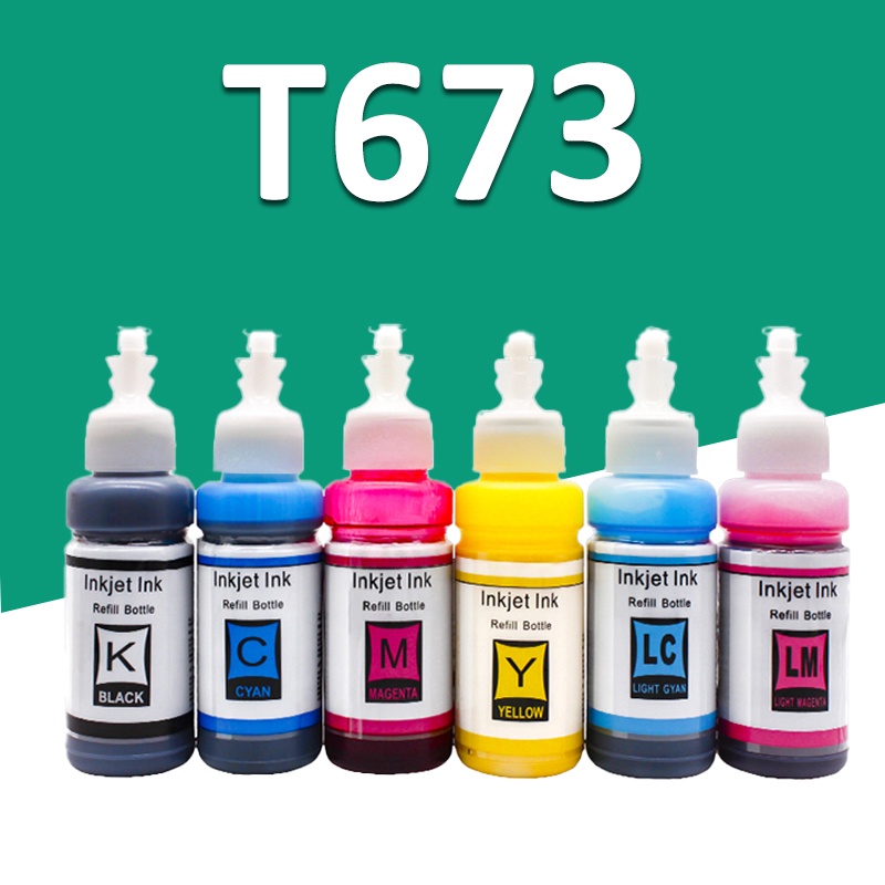 列印EPSON T673 673 副廠相容填充墨水適用於 L800 L805 L810 L850 L1800 L351