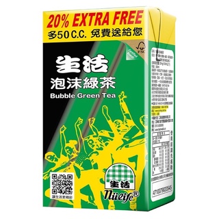 生活泡沫綠茶300ml/24入