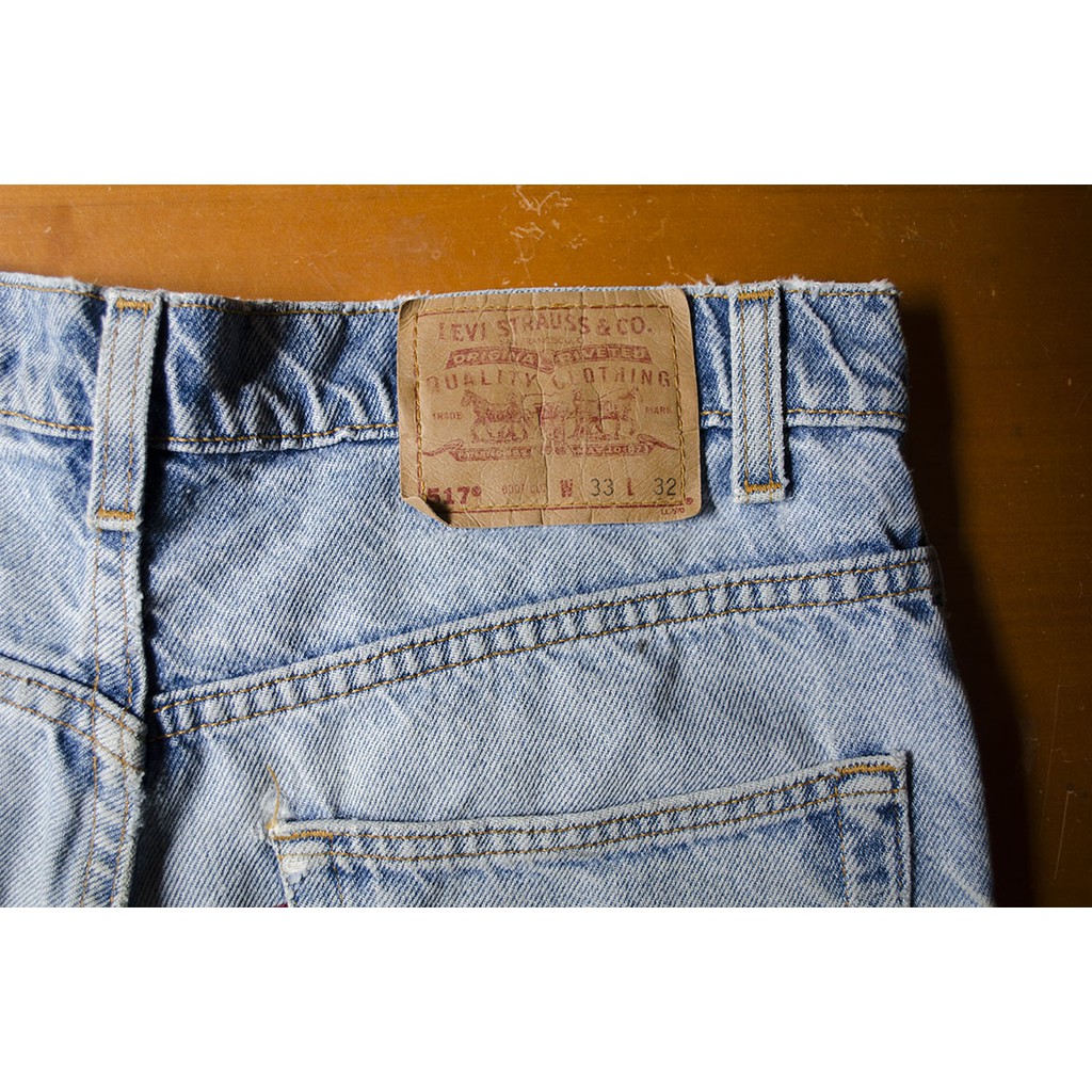 W｜Levi’s 517 Boot Cut Jeans 經典靴型丹寧牛仔褲/色落淺藍 #vintage #古著 #莞洱
