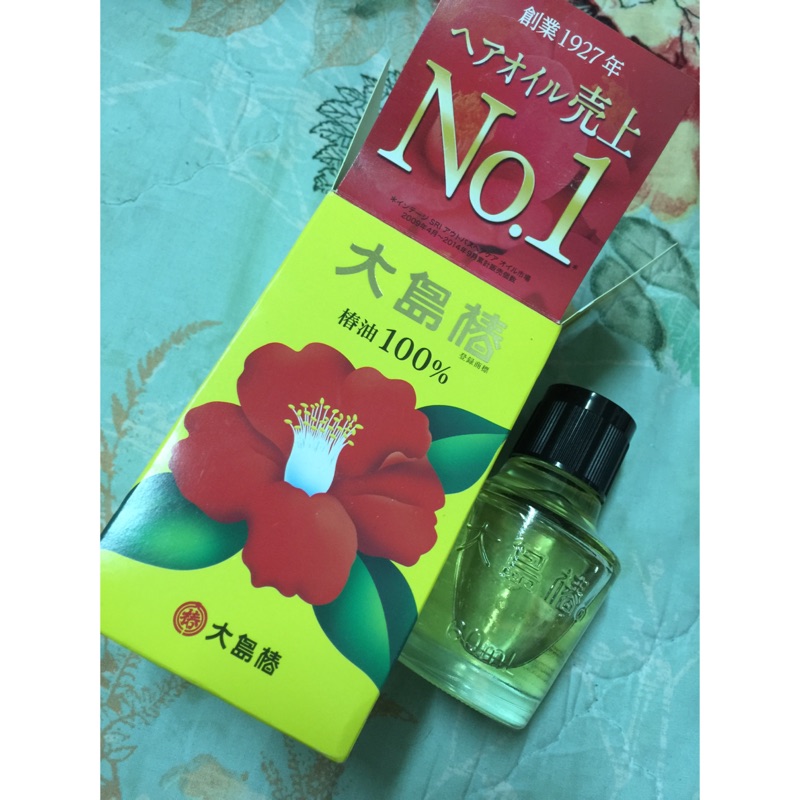 9.9成新 日本 大島樁 100%天然山茶花修補護髮 髮油 60ml