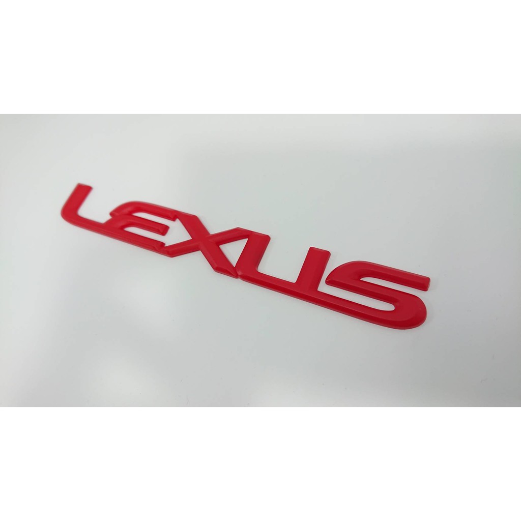 圓夢工廠 Lexus LS400 LS430 LS460 " Lexus " 後車箱 字標 字貼 字體 紅色 同原廠樣式