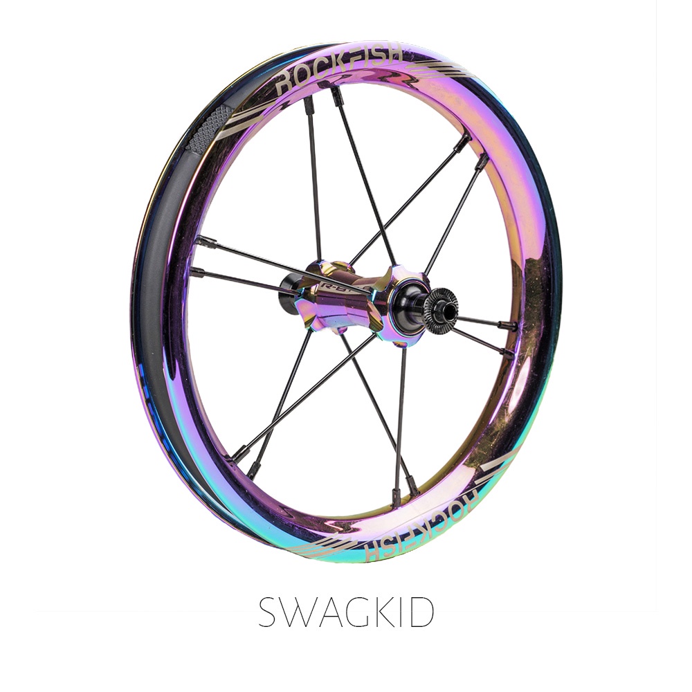 SWAGKID ROCKFISH R8 12吋鋁合金雙層輪組 滑步車輪組