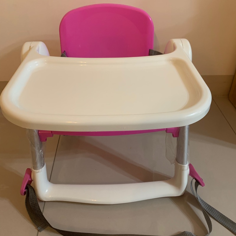 英國Apramo Flippa可攜式兩用兒童餐椅（粉紅色）