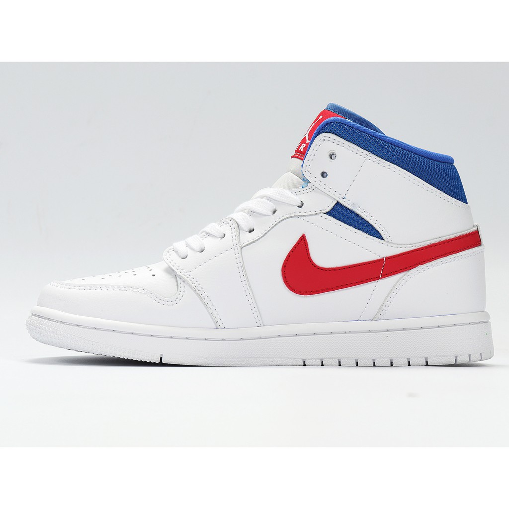 red and white jordan 1 mid