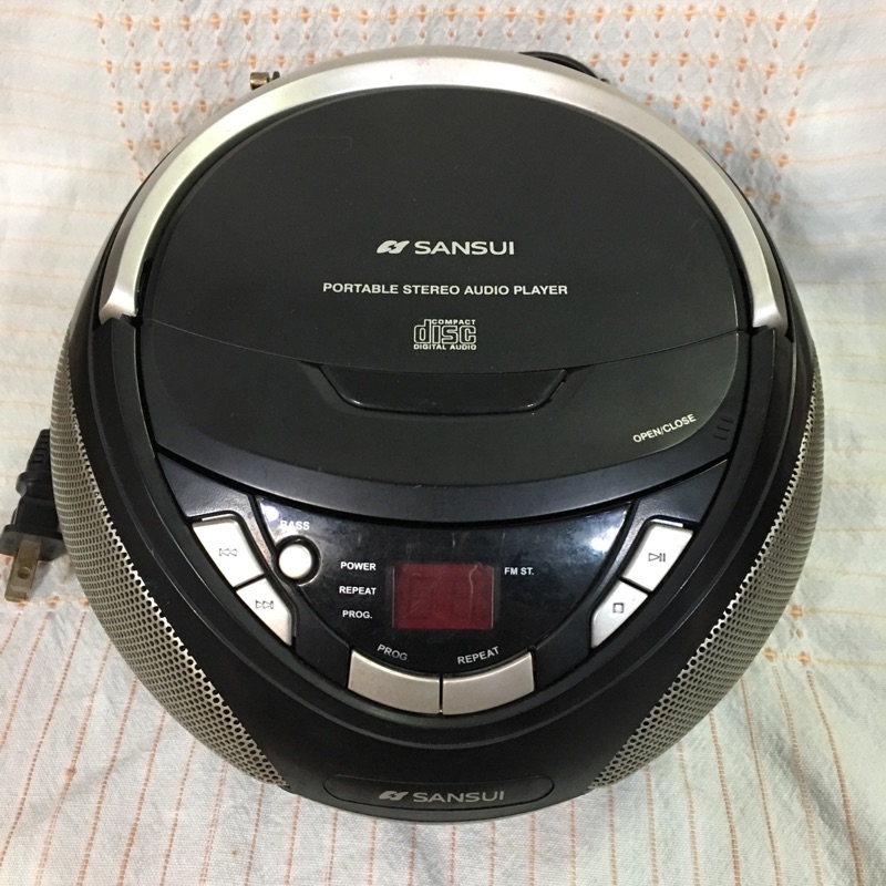 Simway賣場～二手 SANSUI山水(CD/AM/FM/AUX)手提音響,SB-80N