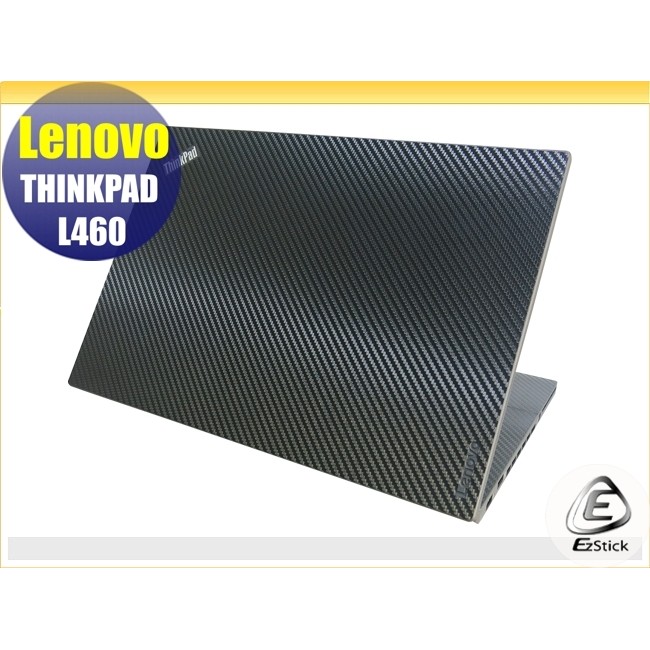 【Ezstick】Lenovo L460 黑色卡夢紋機身貼 (含上蓋貼+鍵盤週圍貼) DIY包膜