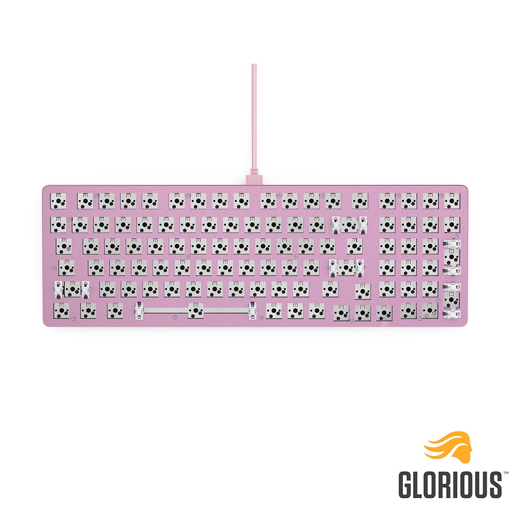Glorious GMMK 2 96% DIY模組化機械鍵盤套件 - 粉