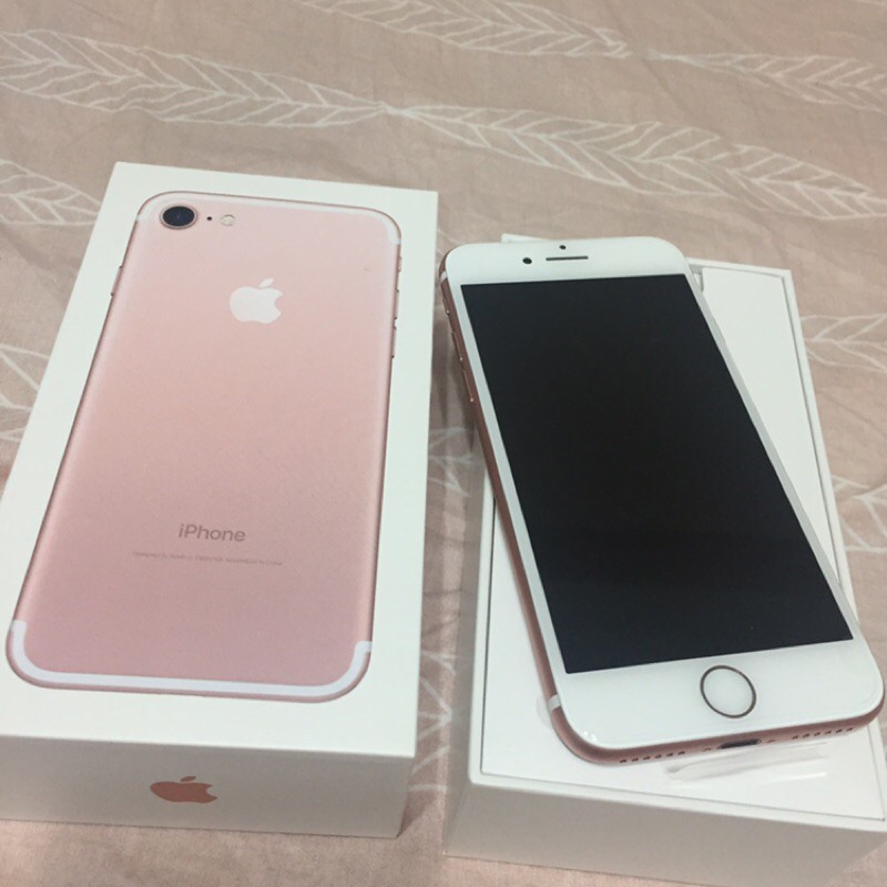 全新iPhone7 4.7寸 32G 玫瑰金 空機簡配 小資女孩看過來