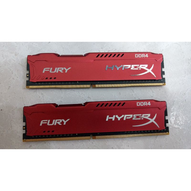 金士頓HyperX fury DDR4 2400 8G*2記憶體