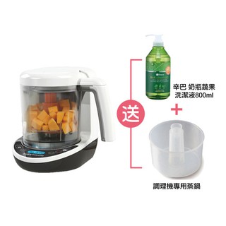 美國Baby brezza食物調理機(數位版)【送專用蒸鍋+辛巴奶瓶蔬果洗潔液800ml】【佳兒園婦幼生活館】