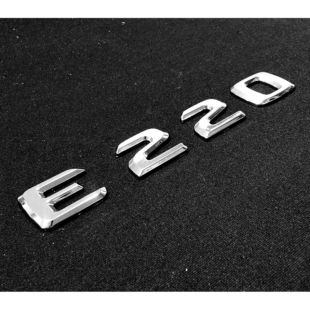 賓士 06-15 E220 Benz E-W212 後廂字體 車身字體 後箱字貼 電鍍銀 字體高度25mm 改裝