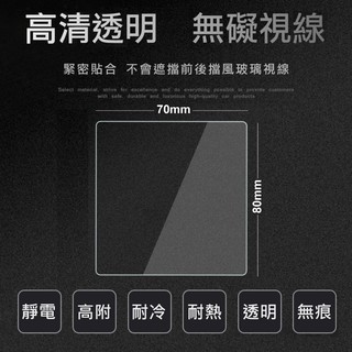 【攝錄王】硬式靜電貼 靜電貼 隔熱紙救星 行車記錄器 前檔專用 方形 (80x70mm) 長方形 (105x50mm)