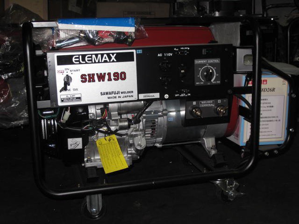 【新宇電動五金行】HONDA本田 ELEMAX  SHW190 日本原裝，電焊發電機，電動啟動，心動價實施中！