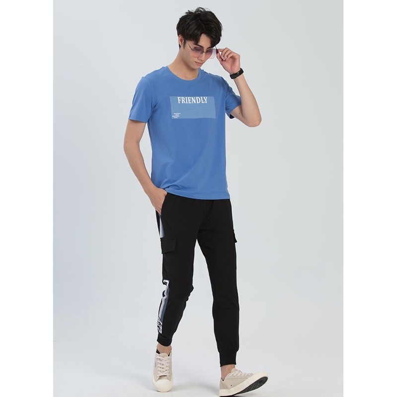 🦄GOES CLUB 男款⚡️韓版時尚潮流個性T恤-2色（ 藍 ）