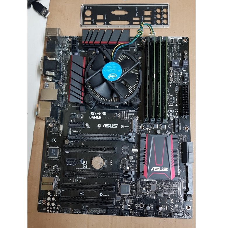 ASUS 華碩 H97-PRO GAMER 主機板~自帶 WINDOWS 家用版 數位授權 1150 腳位 附檔板