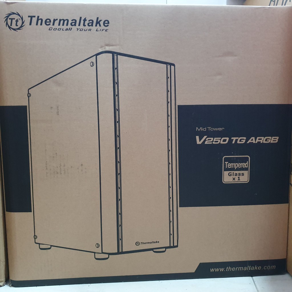 曜越 Thermaltake V250 TG ARGB 強化玻璃中直立式 電腦機殼 全新未拆