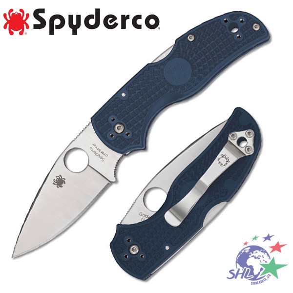 SPYDERCO Native 5 藍FRN柄折刀 / SPY 27鋼 / C41PCBL5【詮國】